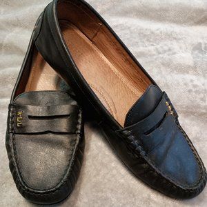 Ralph Lauren Belen Black Leather Driver Loafer